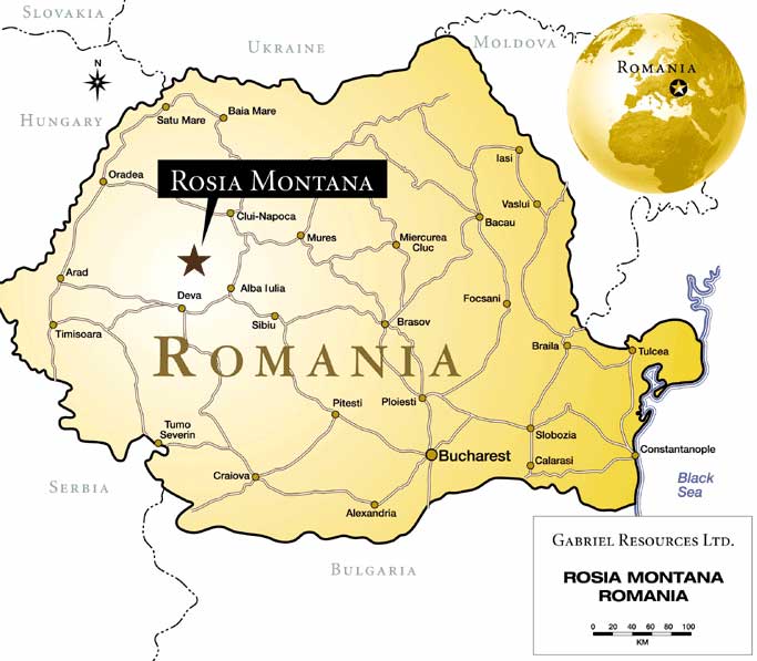 harta romaniei rosia montana Harta Romaniei Rosia Montana | Harta